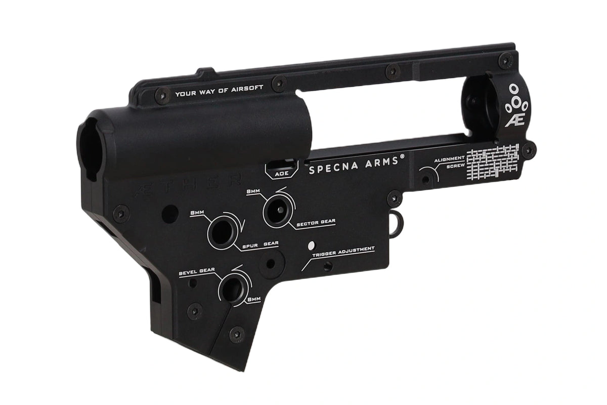Specna Arms Aether™ CNC Gearbox V2 Skeleton Shell - Black-1