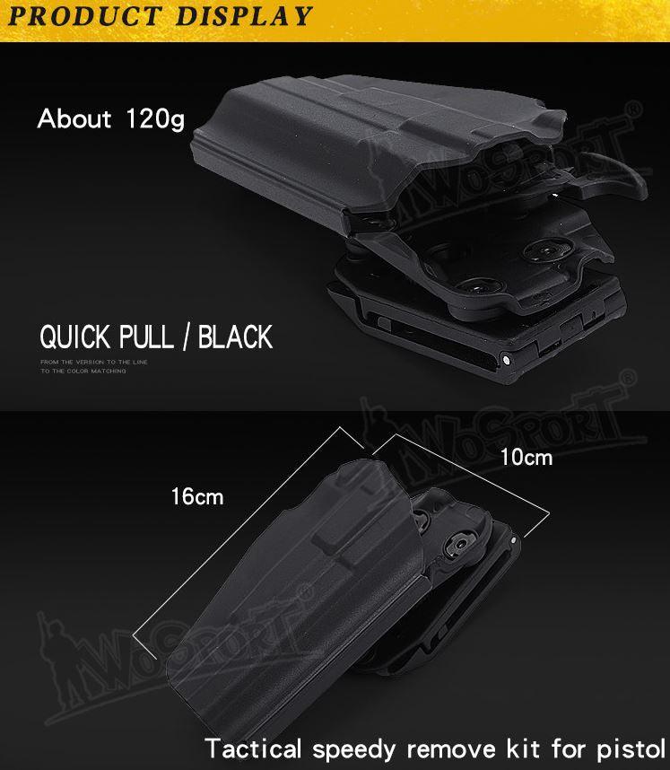 Universal belt holster GB34 Sub-Compact (Glock 19, USP, CZ Duty) - MC