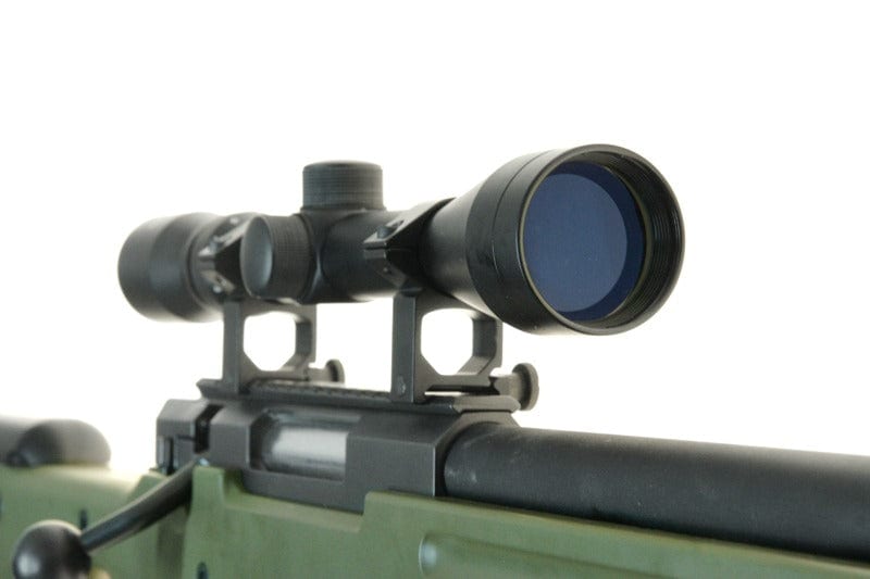 Warrior I sniper rifle replica (with scope and bipod) - olive by WELL on Airsoft Mania Europe