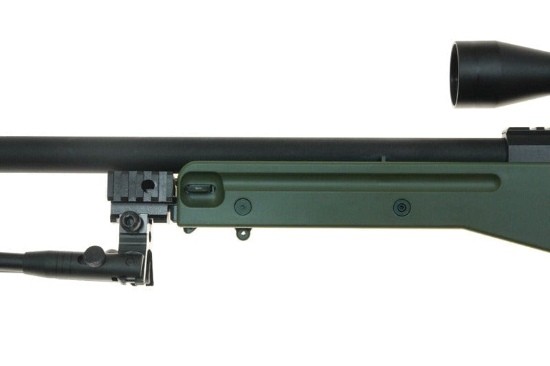 Warrior I sniper rifle replica (with scope and bipod) - olive by WELL on Airsoft Mania Europe