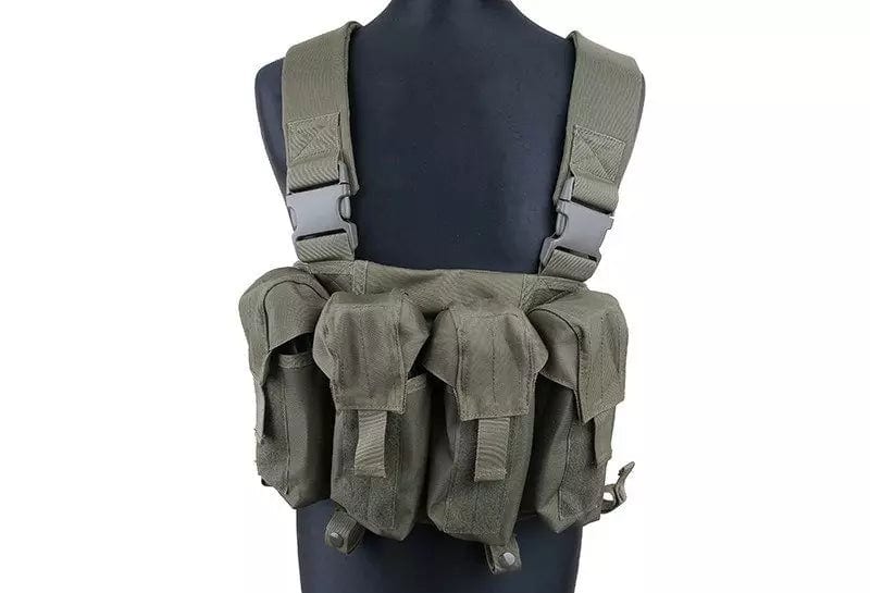 Airsoft Chest Rig olive color - AK type magazine
