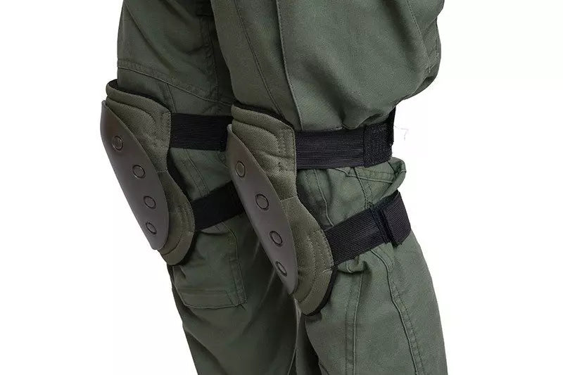Set of knee protection pads - olive