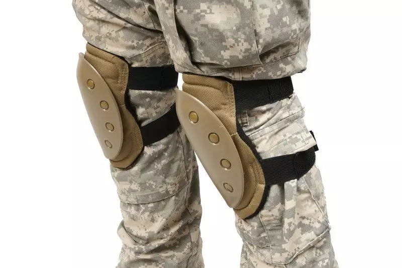 Set of knee protection pads - sand