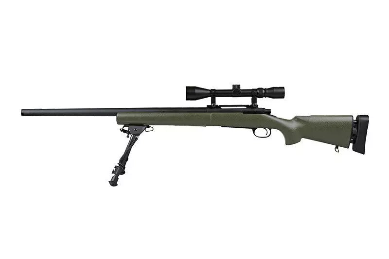 SW-04 Sniper Rifle Replica with Scope and Bipod - Olive Drab