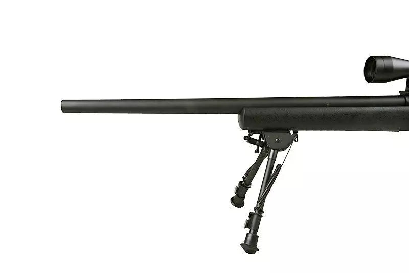 Sniper rifle with scope and bipod, SW-04 Black