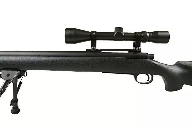 Sniper rifle with scope and bipod, SW-04 Black
