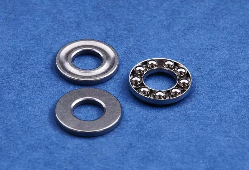 Aluminium piston head with bearing