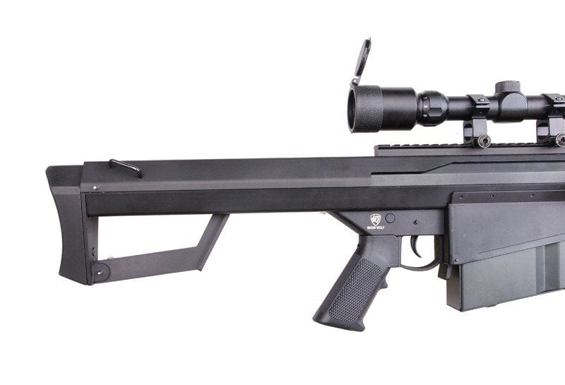 Sniper bb Gun Barrett M82A1 SW-02A scope and bipod - black