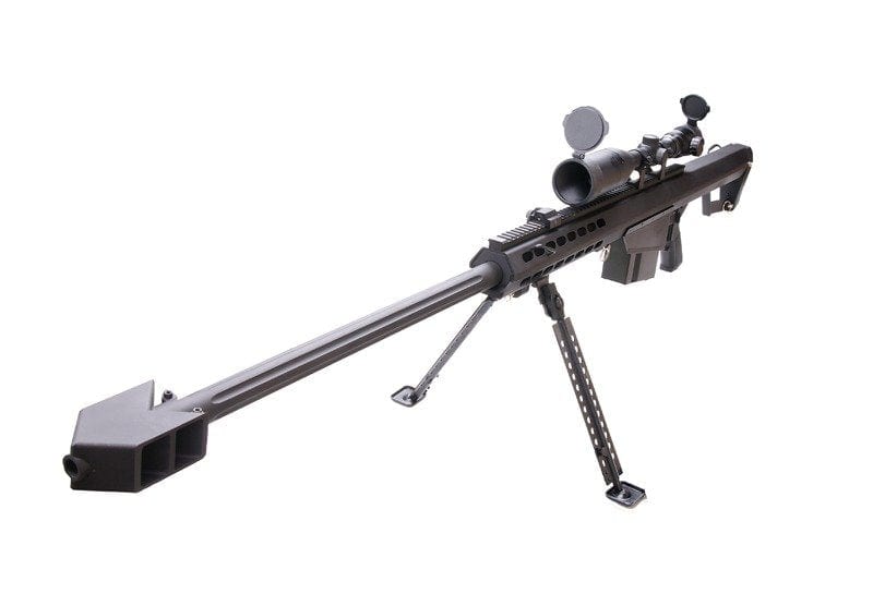Sniper bb Gun Barrett M82A1 SW-02A scope and bipod - black