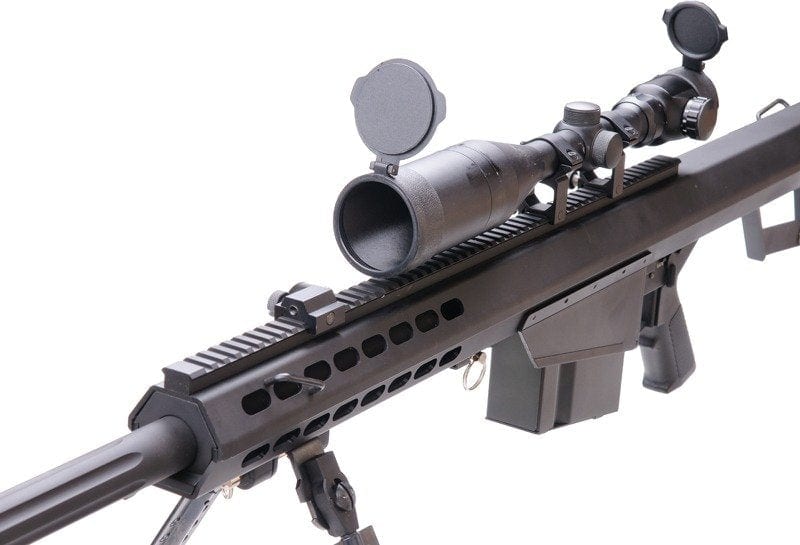 Sniper bb Gun Barrett M82A1 SW-02A scope and bipod - black