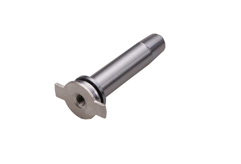 Reinforced, bearing-mounted spring guide v.3