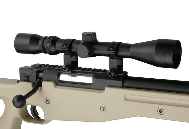 Warrior I sniper rifle replica (with scope and bipod) - tan by WELL on Airsoft Mania Europe