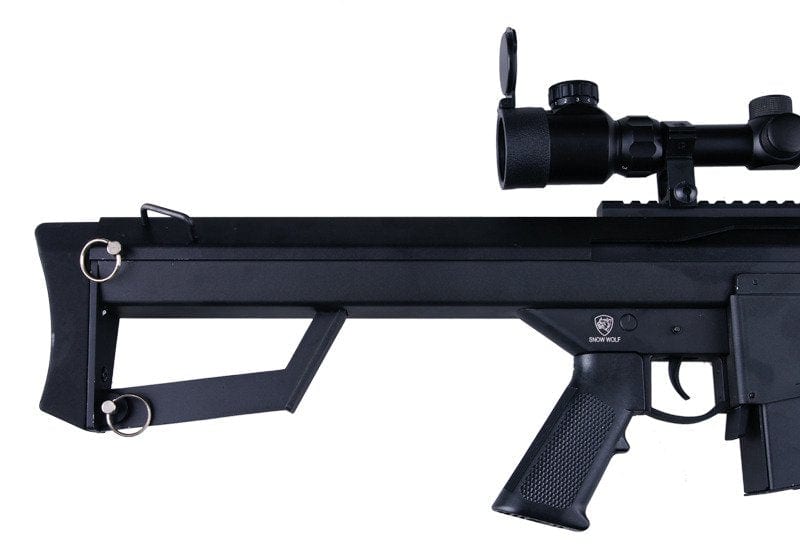 BB Sniper Rifle Barrett M82A1 CQB (SW-02A) bipod + scope