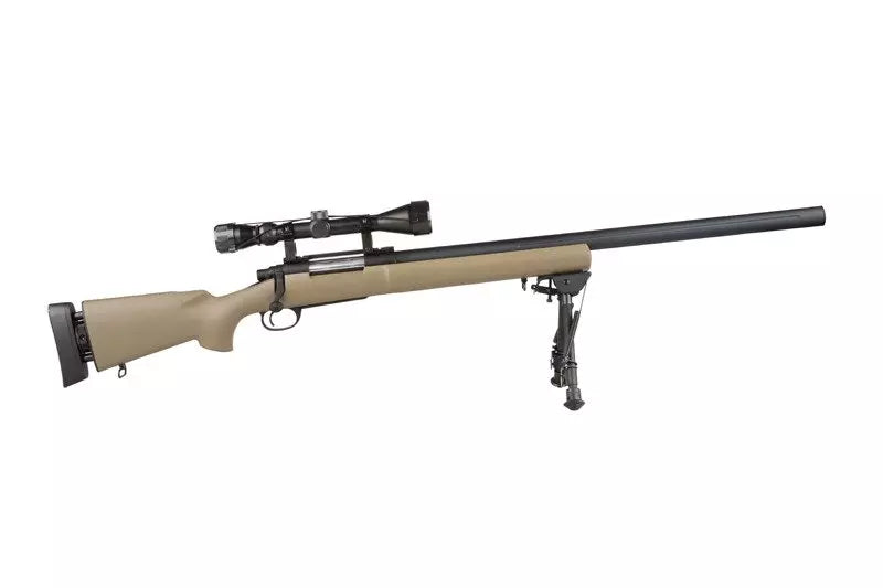 SW-04 sniper rifle (with scope and bipod) - tan
