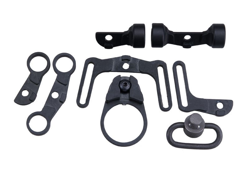 A multifunctional set of tactical sling attachment points by Element on Airsoft Mania Europe