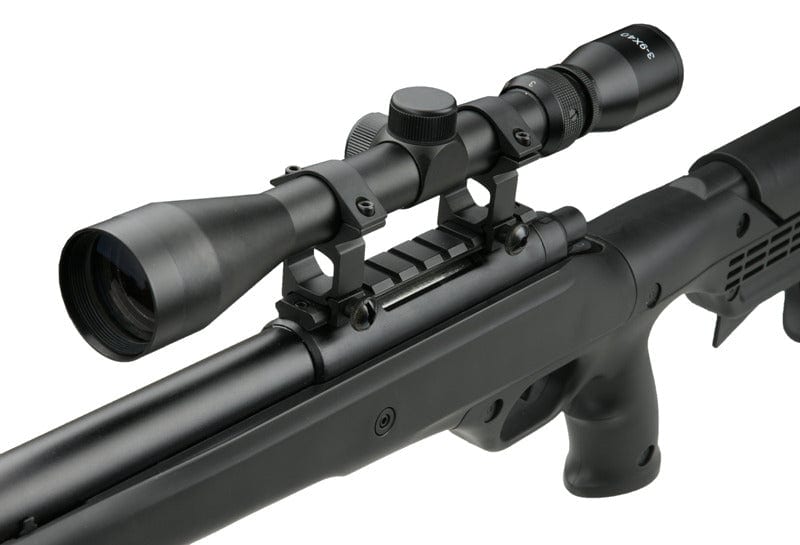 MB11D sniper rifle with scope and bipod