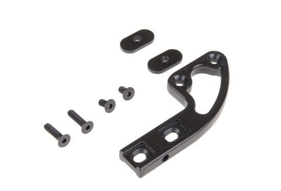 Aluminum flashlight mount - black