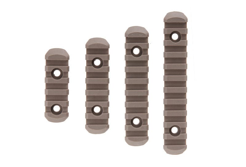 A set of RIS rails polymer for the MOE grip - tan