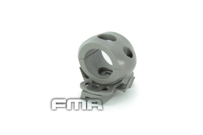 Flashlight helmet mount (25mm) - foliage green