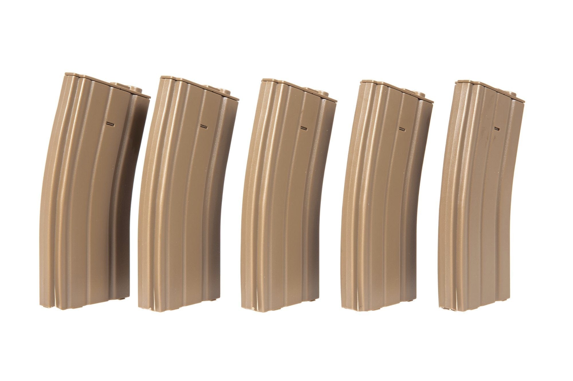 5pcs set - Mid-Cap 100rd Magazine for M4 / M16 - tan