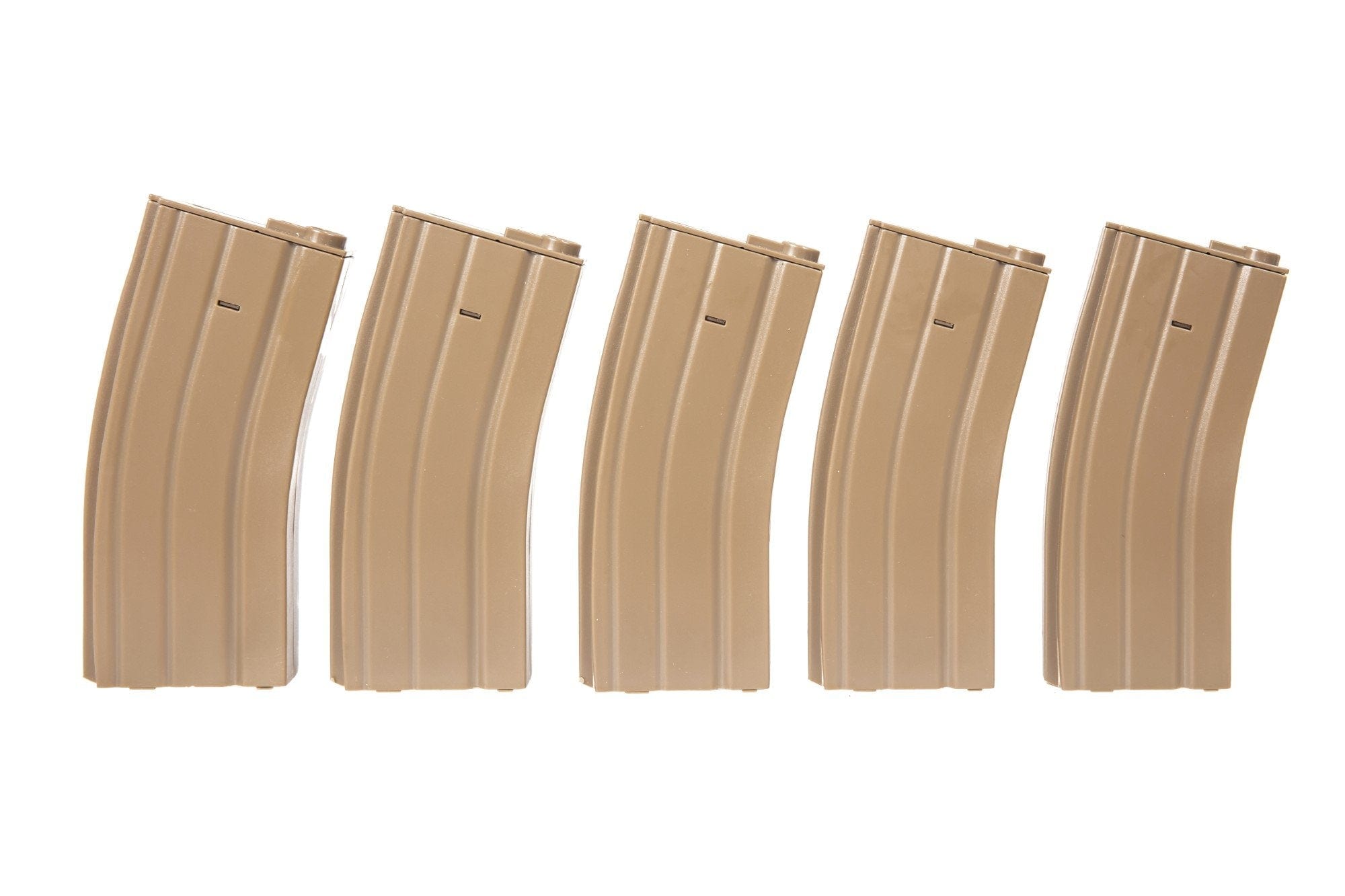 5pcs set - Mid-Cap 100rd Magazine for M4 / M16 - tan