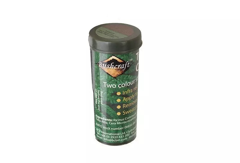 Bushcraft camouflage paint 30g - green/brown