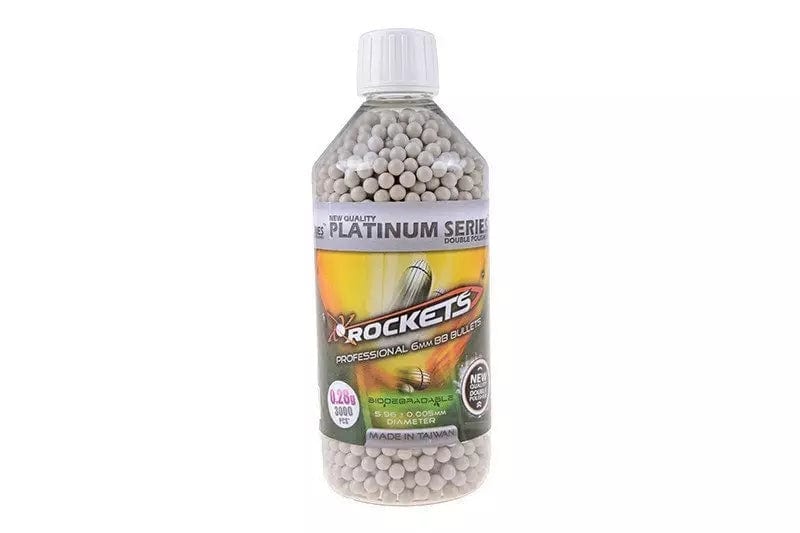 BIO 0,28g BB pellets 3000 pieces - bottle - grey