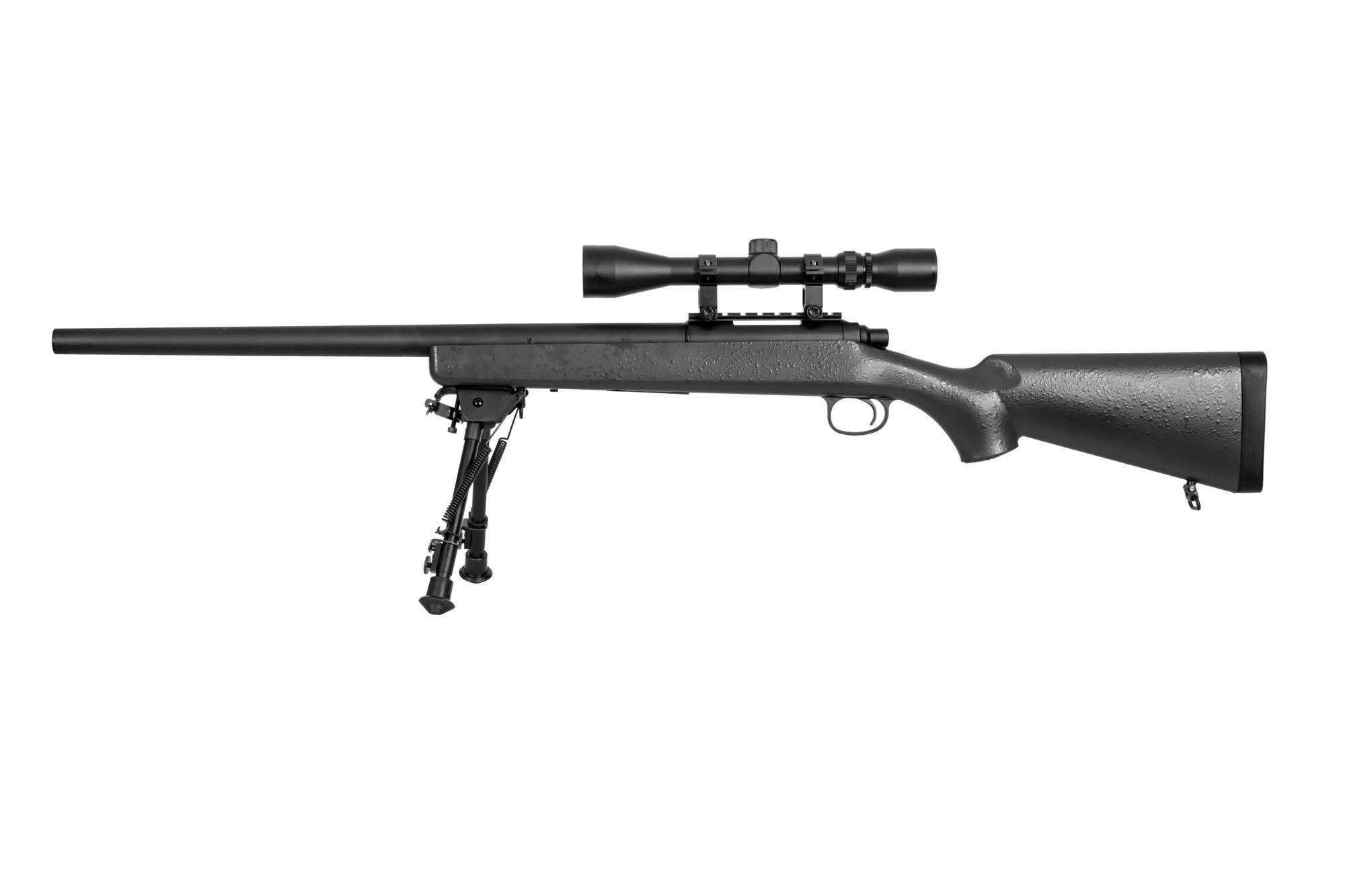 SW-10 Sniper Rifle (with scope + bipod) - black