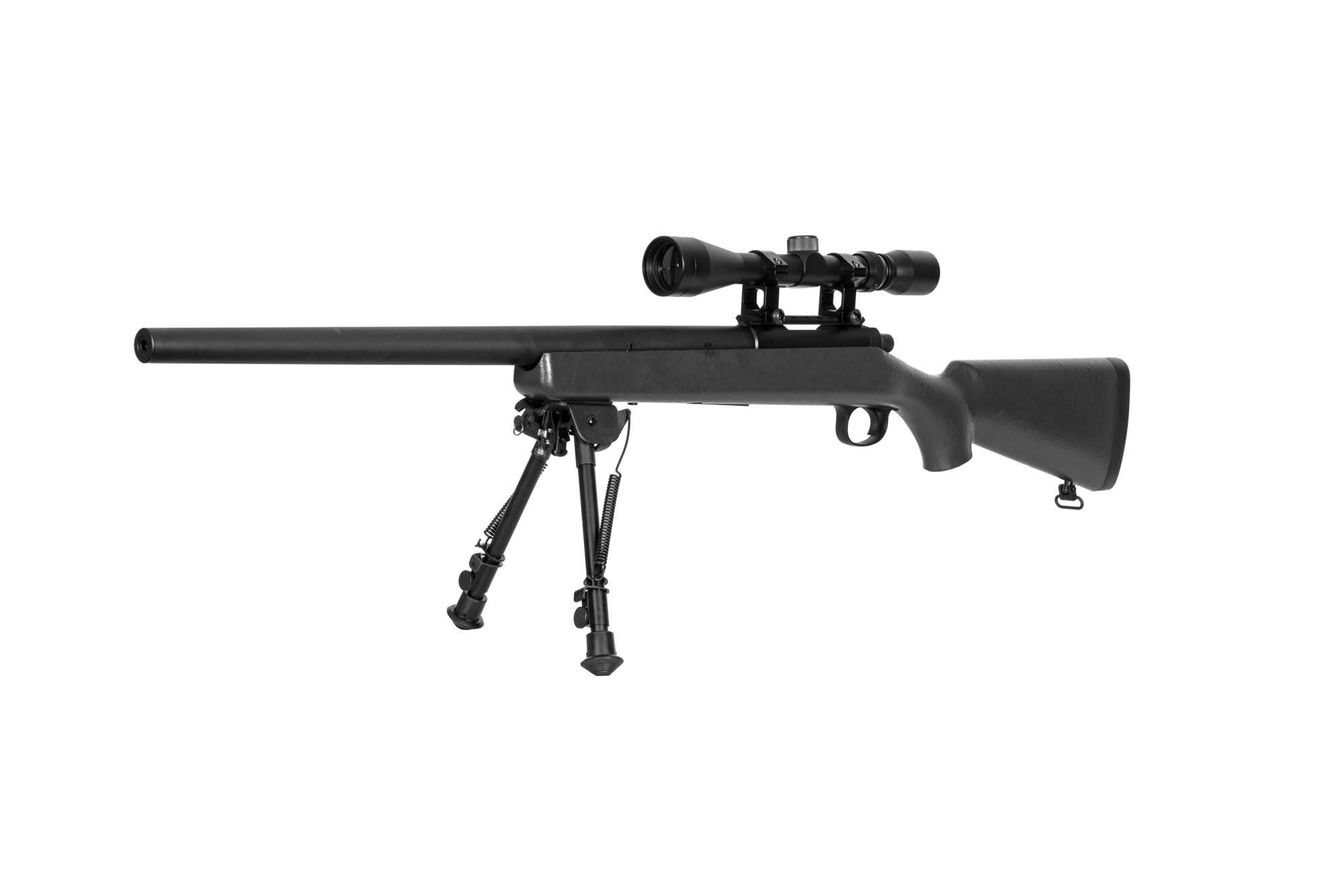 SW-10 Sniper Rifle (with scope + bipod) - black