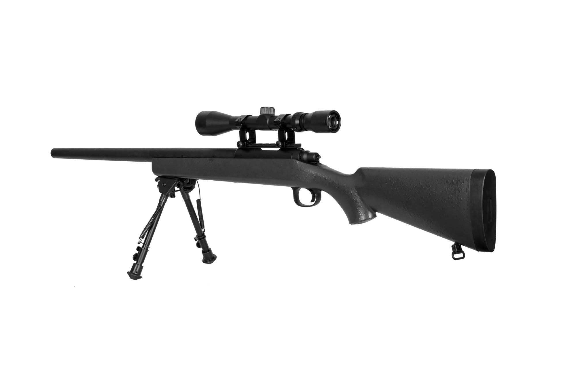 SW-10 Sniper Rifle (with scope + bipod) - black