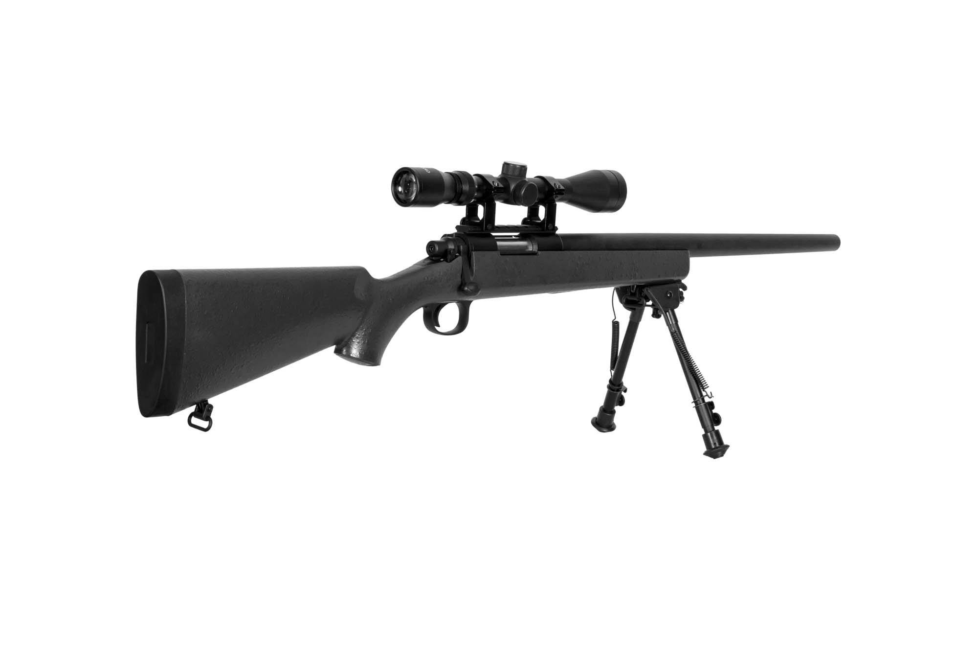 SW-10 Sniper Rifle (with scope + bipod) - black