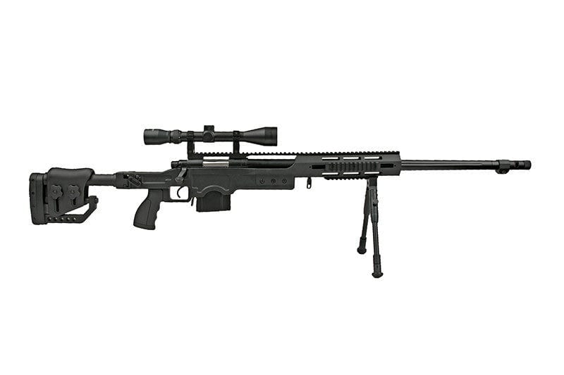 MB4411D replica sniper rifle with scope and bipod - black