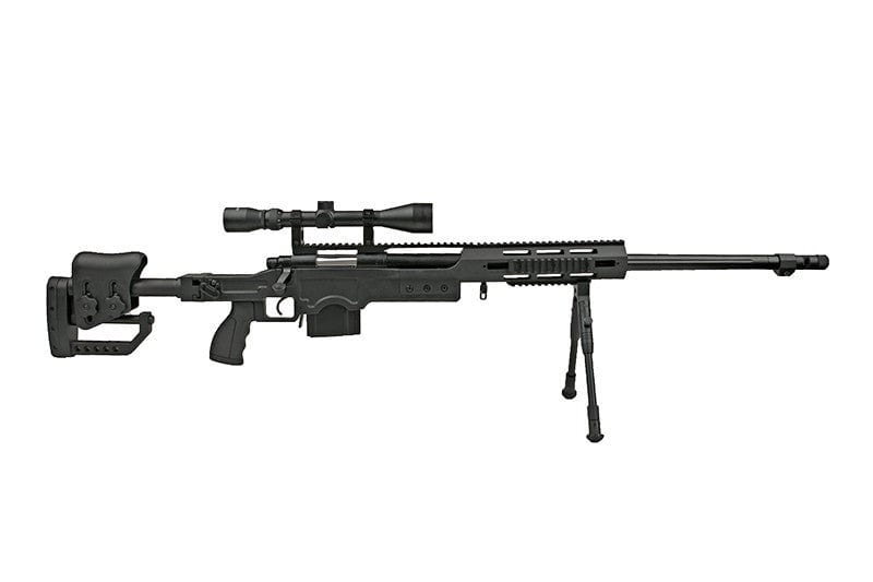 MB4411D replica sniper rifle with scope and bipod - black
