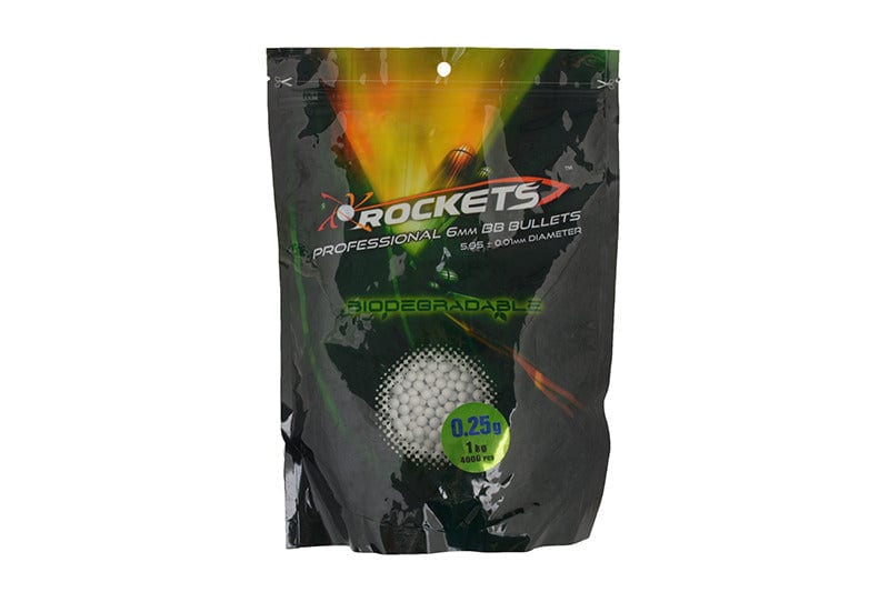 Rockets BIO 0,25g BBs - 1kg - white