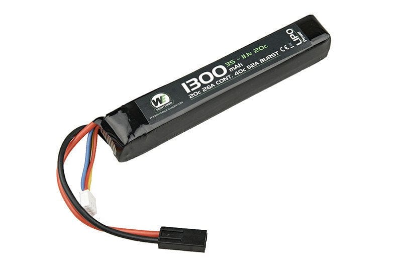 LiPo 1300mAh 11.1V 20C battery - stick