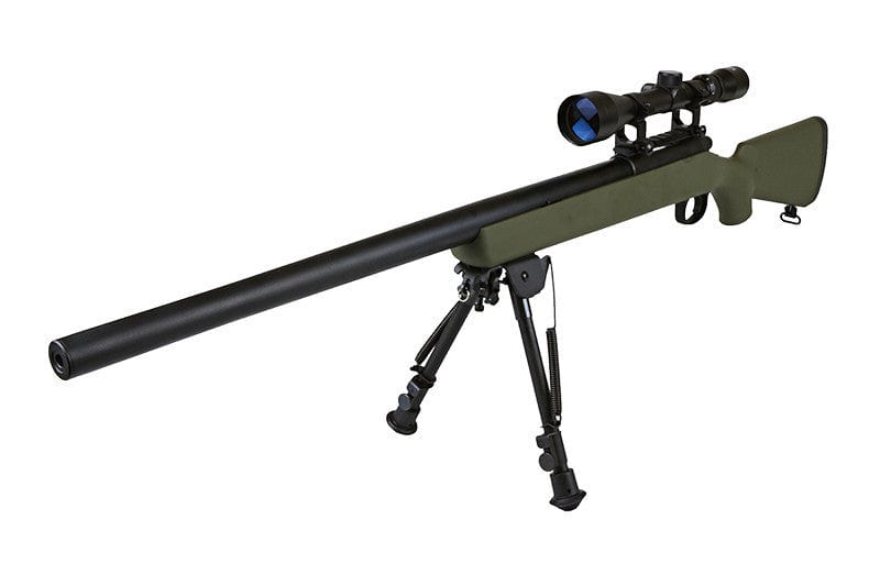Airsoft Sniper Rifle SW-10 (with scope and bipod) - olive