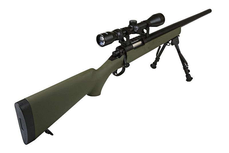 Airsoft Sniper Rifle SW-10 (with scope and bipod) - olive
