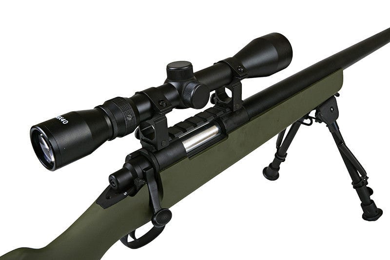 Airsoft Sniper Rifle SW-10 (with scope and bipod) - olive