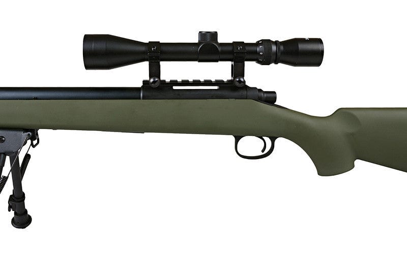 Airsoft Sniper Rifle SW-10 (with scope and bipod) - olive