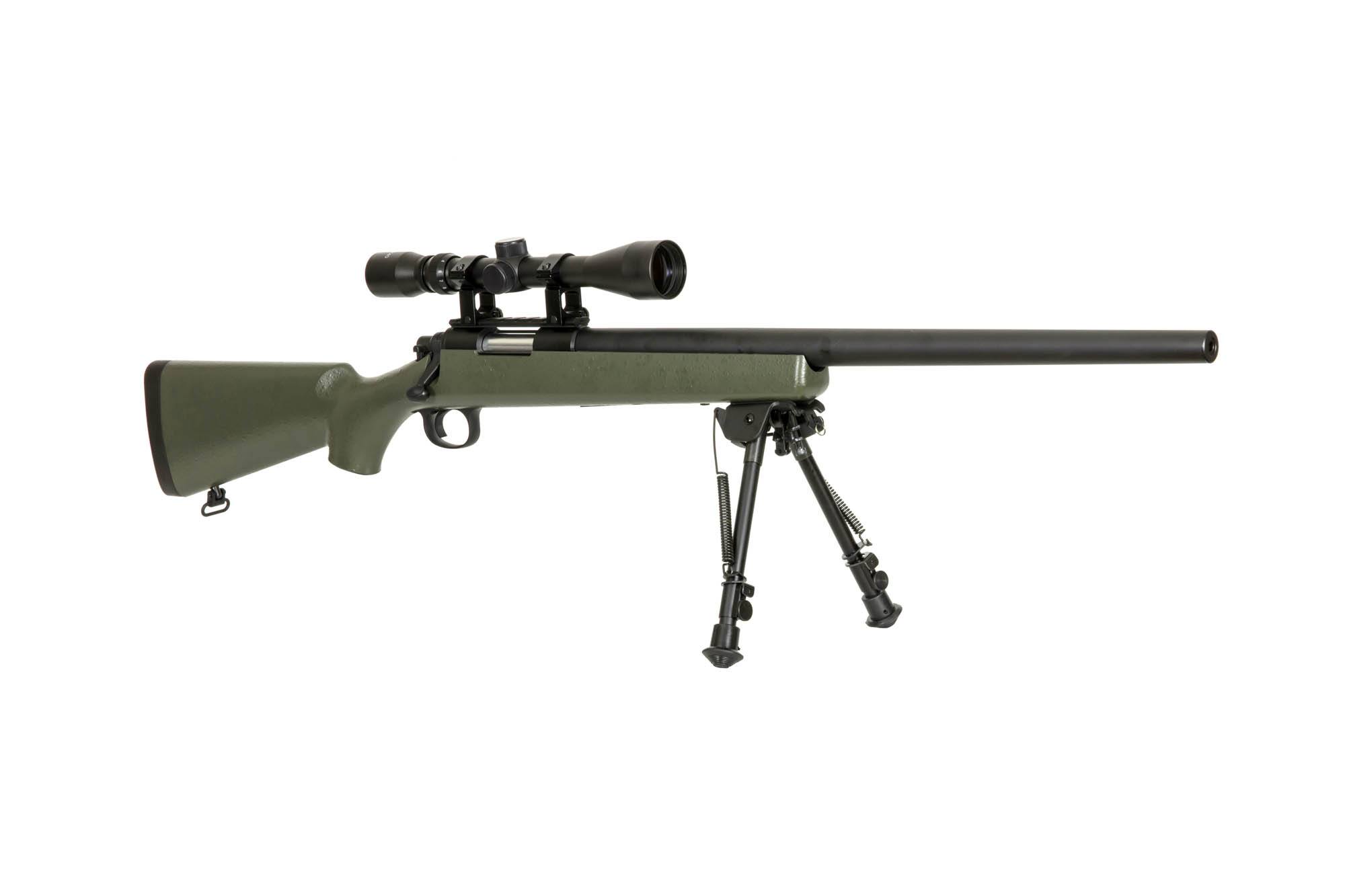 Airsoft Sniper Rifle SW-10 (with scope and bipod) - olive