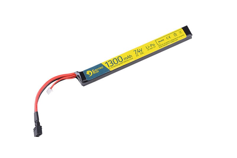 ELECTRO RIVER LiPo 7,4V 1300mAh 25/50C T-connect (DEANS)