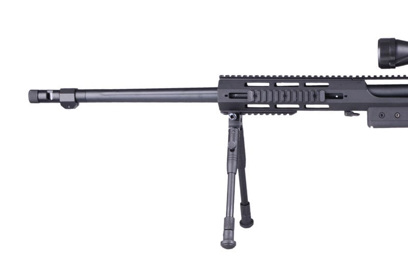 MB4412D Sniper Rifle Replica - with Scope and Bipod - Black by WELL on Airsoft Mania Europe