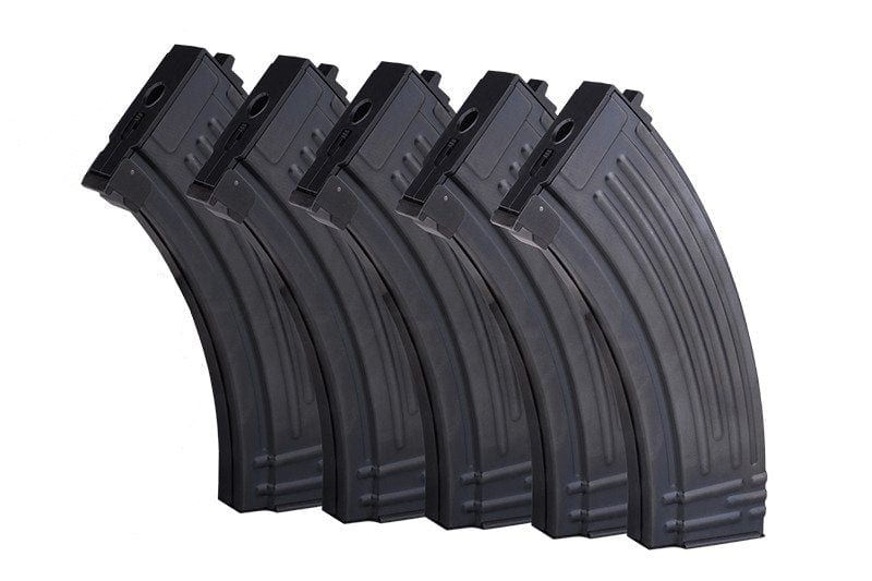 Set of 5 midcap metal 120bbs magazines for AK
