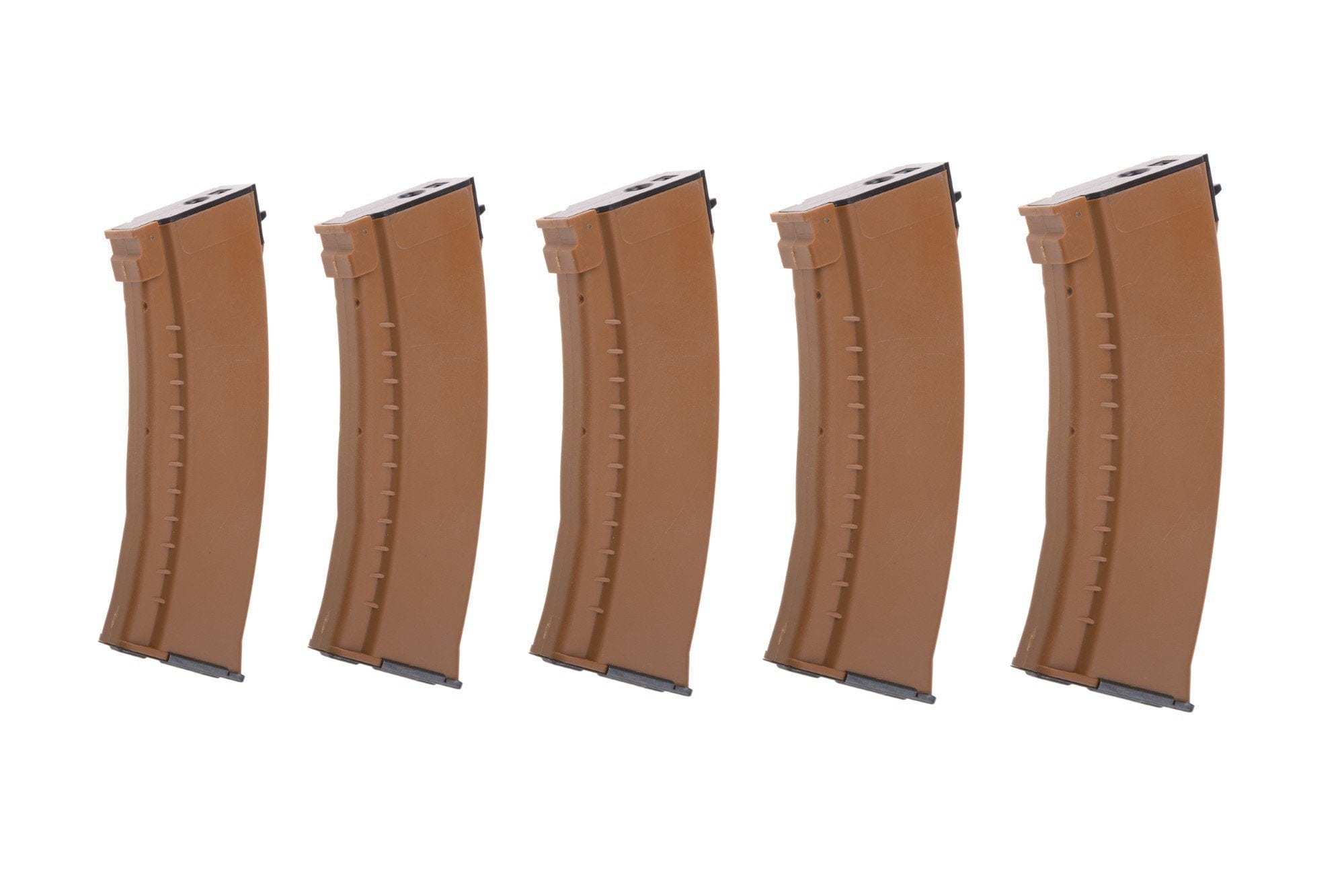 Set of 5 Mid-cap magazines for AK74 (150rd) - brown