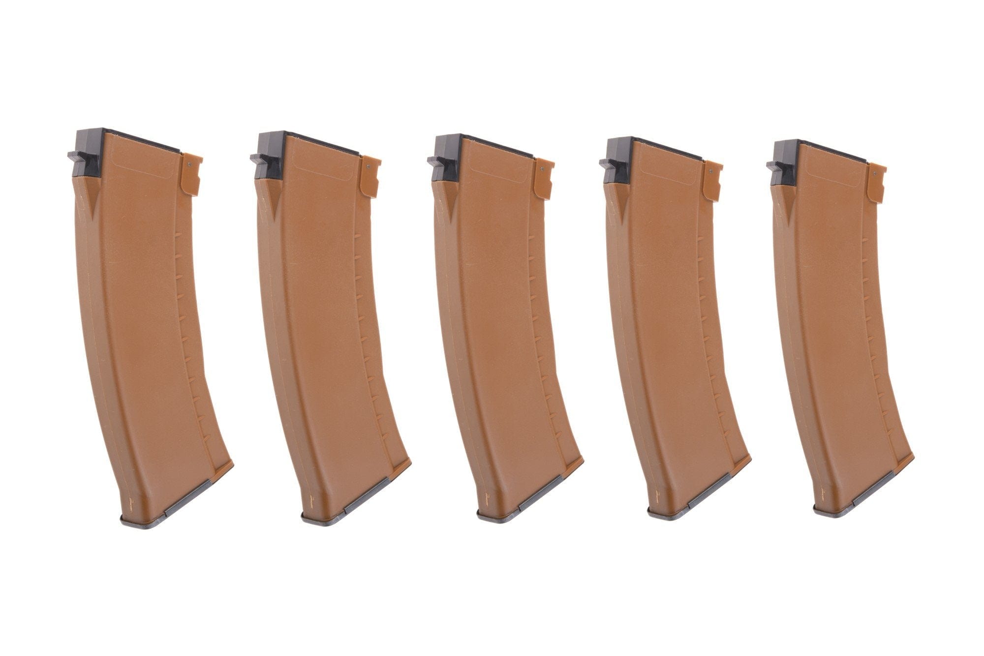 Set of 5 Mid-cap magazines for AK74 (150rd) - brown
