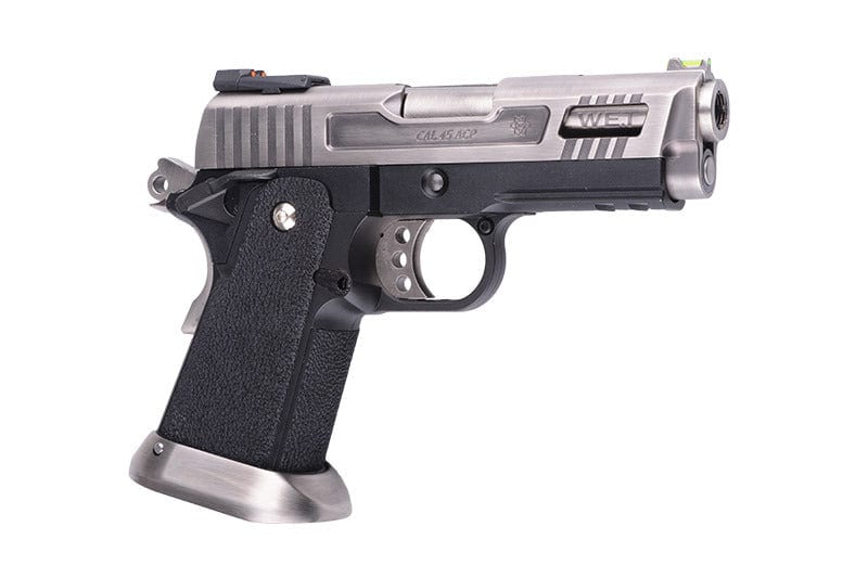 Hi-Capa 3.8 Force “Velociraptor” Pistol Replica – Silver by WE on Airsoft Mania Europe
