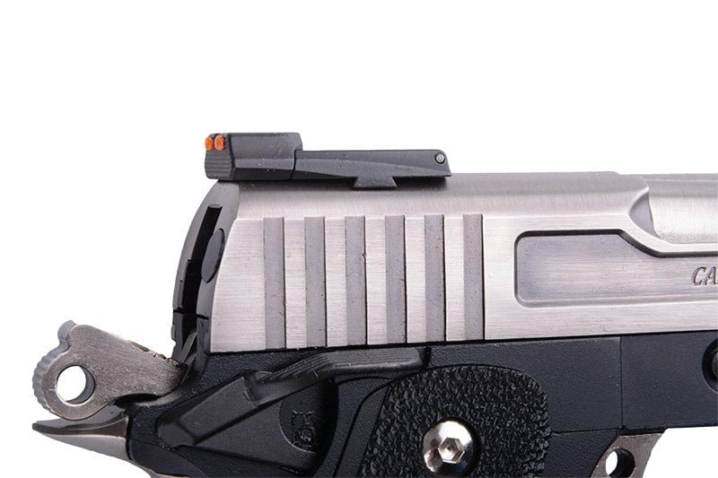 Hi-Capa 3.8 Force “Velociraptor” Pistol Replica – Silver by WE on Airsoft Mania Europe