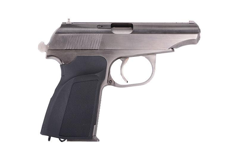 Makarov Pistol Replica with a Silencer - Silver