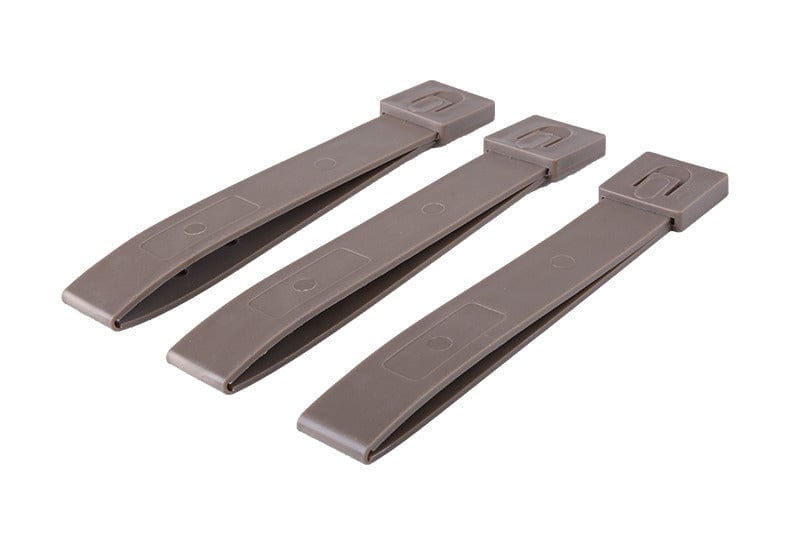 Set of 3 MOLLE Mounts (5) - Dark Earth by FMA on Airsoft Mania Europe