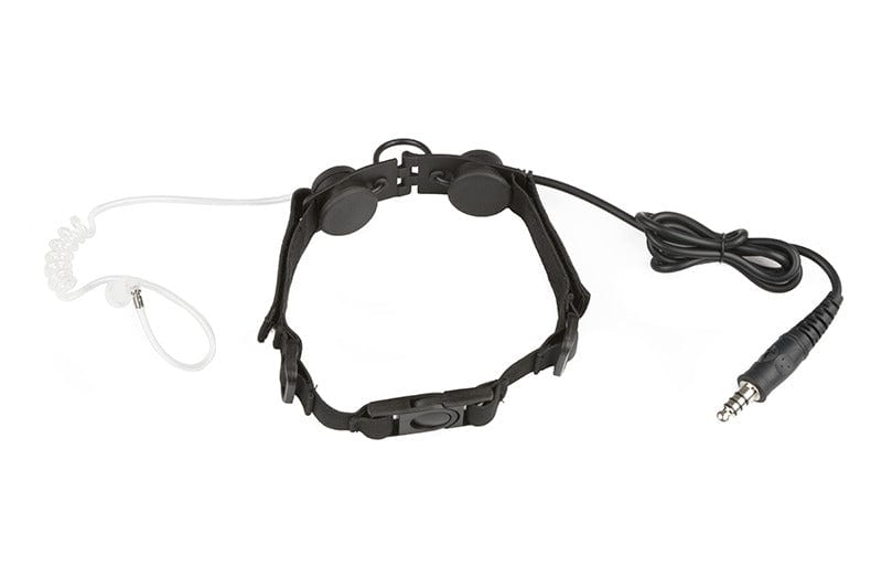 Throat-Mic with Earpiece - Transparent by Dragon on Airsoft Mania Europe